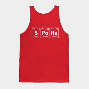 Spore (S-Po-Re) Periodic Elements Spelling Tank Top